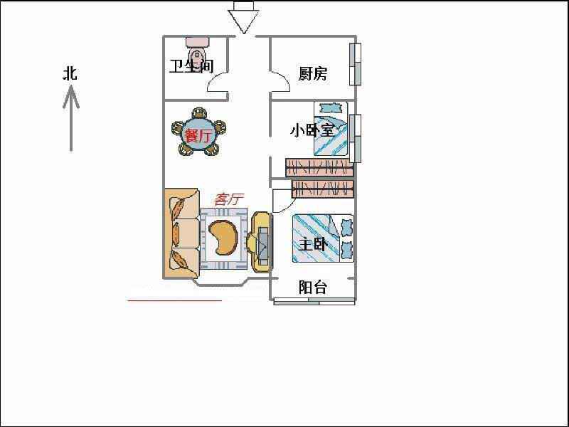 创鑫五期(阳光领地)（东柳东街89号）  2室2厅1卫   2000.00元/月室内图