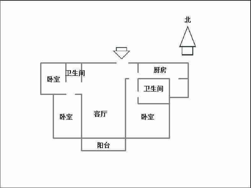 美的城  3室2厅2卫   138.00万室内图