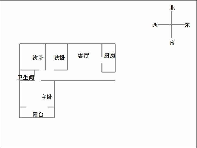 绿树林枫  3室2厅1卫   1600.00元/月