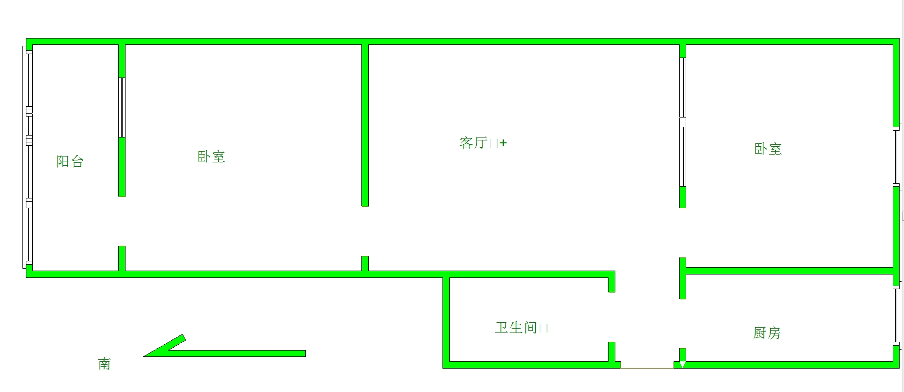 浴新南大街99号院  2室1厅1卫   32.00万