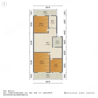 南上宋信用社家属楼（和平路东段东柳林小区)  3室2厅1卫   81.00万室内图