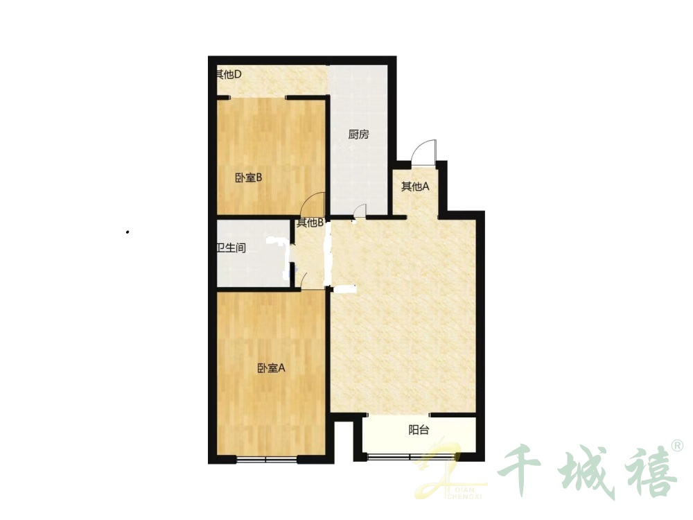 南湖花园三期  2室2厅1卫   95.00万