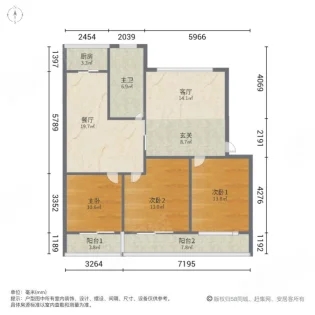 桃园小区  3室2厅1卫   115.00万