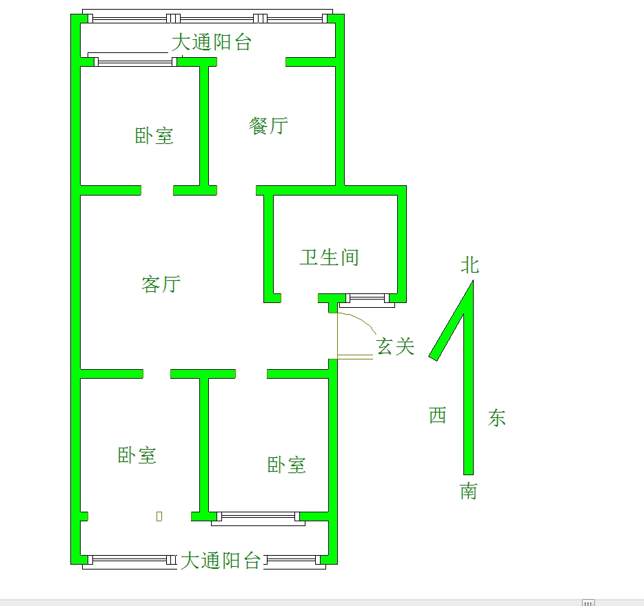 邯钢路17号院（邯运三号院）  3室2厅1卫   80.00万