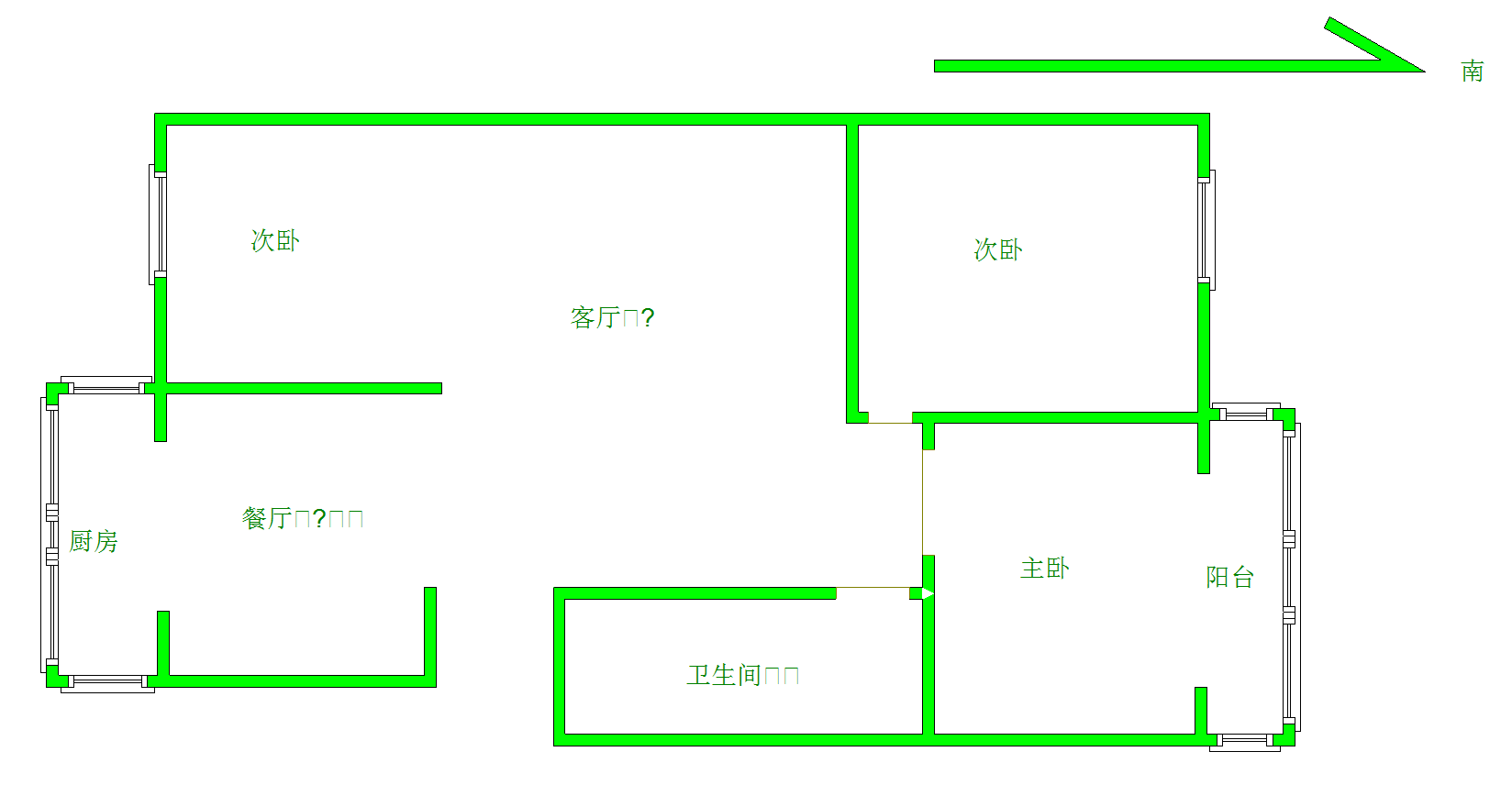 邯郸县交通局家属院  3室1厅1卫   120.00万