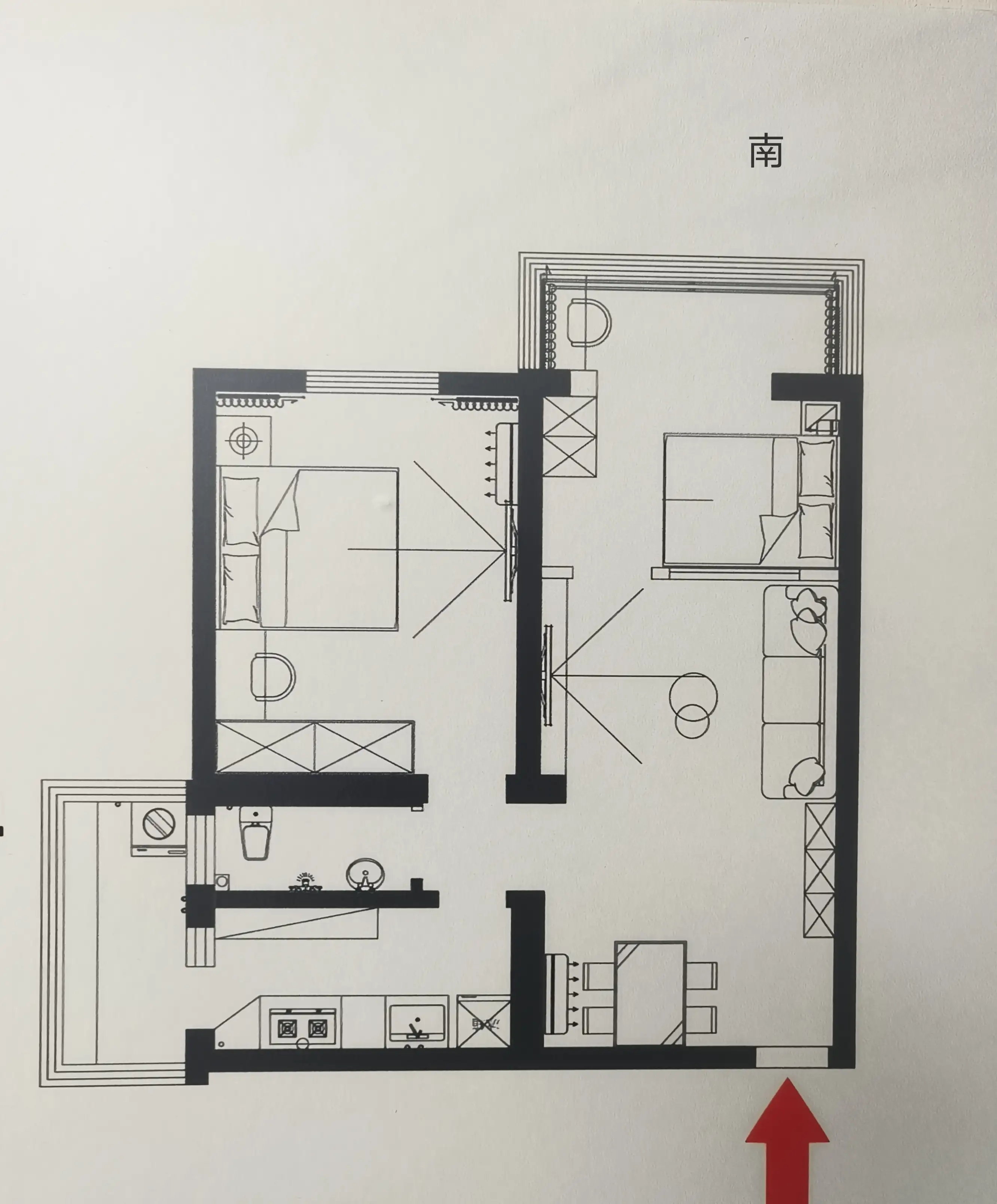 公安巷家属院  2室1厅1卫   60.00万户型图