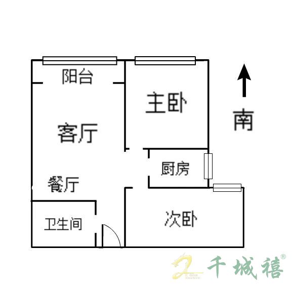 赵都新城利和园  2室2厅1卫   96.00万