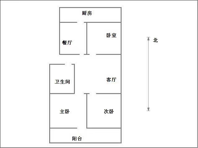 邯山区人民检察院家属楼  3室2厅1卫   1300.00元/月室内图1