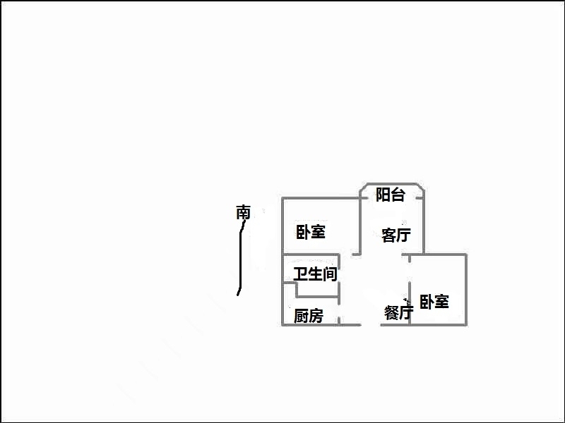 思特利汇鑫湾  2室2厅1卫   77.00万户型图