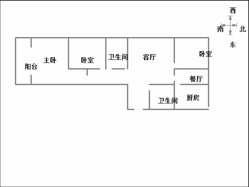 百家新城(先锋苑)  3室2厅2卫   103.00万室内图