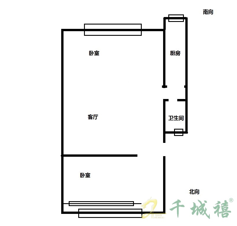 开元小区  2室1厅1卫   49.00万