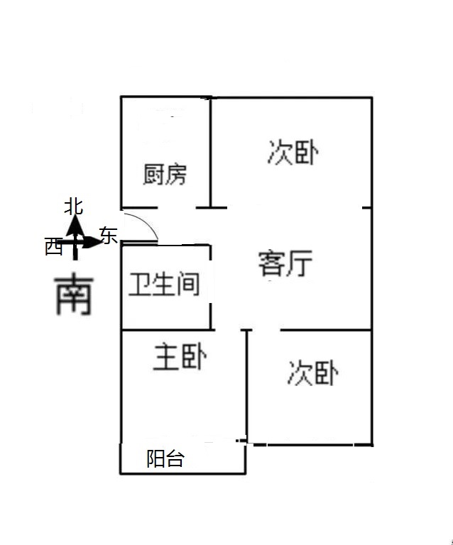 中华巷19号院  3室1厅1卫   59.00万