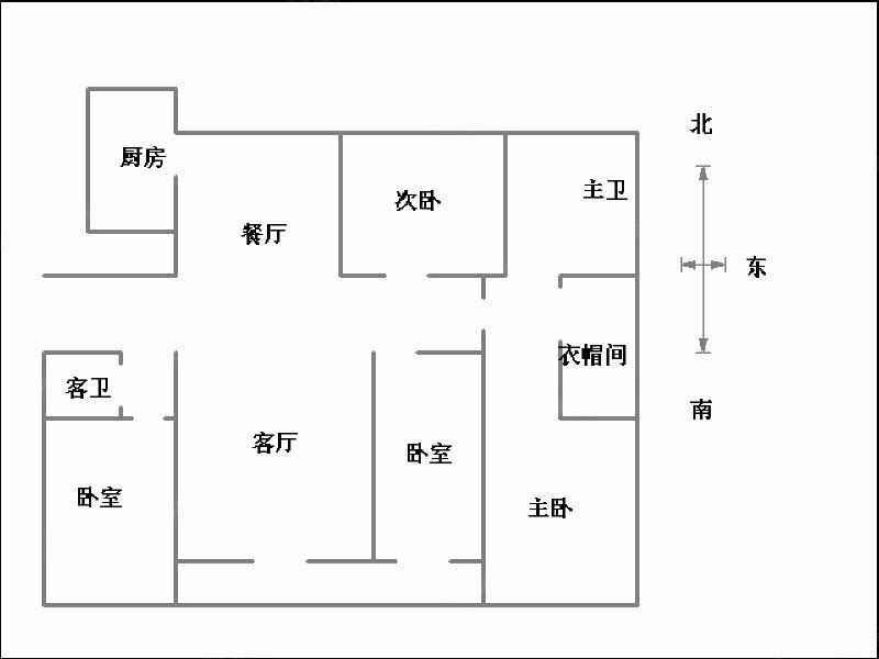 华信山水文苑南院（逸园小区）（一期）  4室2厅2卫   183.00万户型图