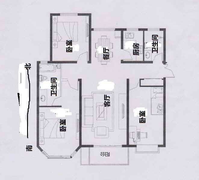 赵都新城福和园  3室2厅2卫   141.00万