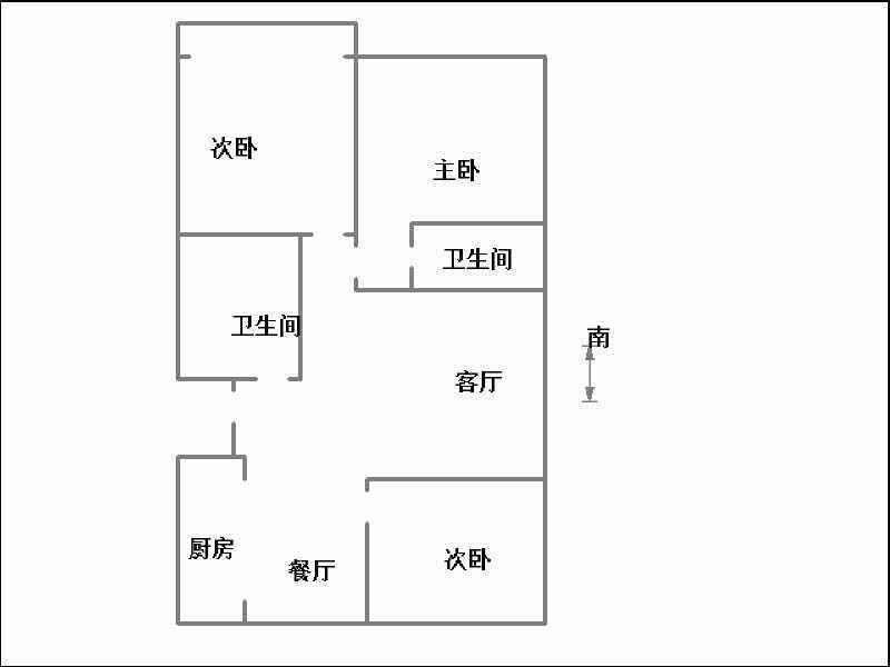 圣水湖畔  3室2厅2卫   130.00万室内图