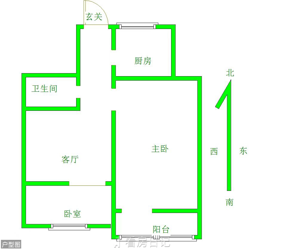 滏园新村5号院  2室1厅1卫   30.00万室内图