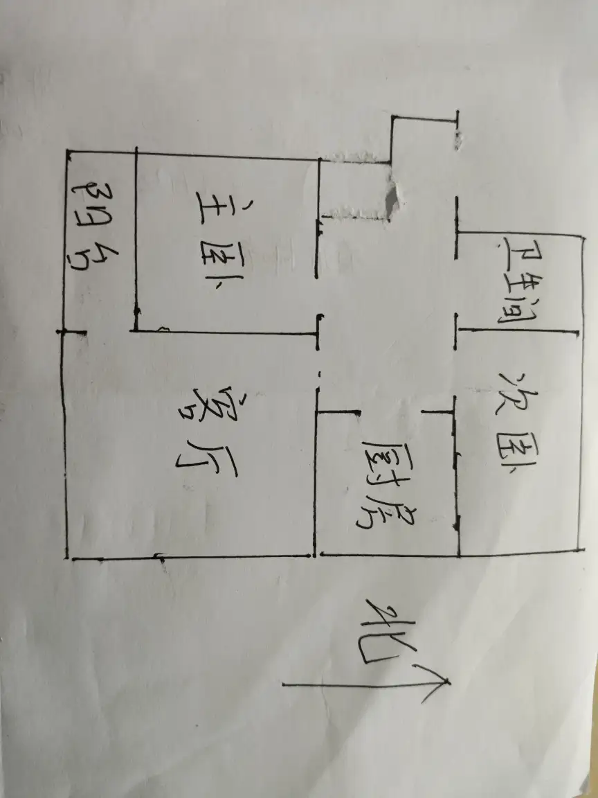 邯钢百五生活区  3室1厅1卫   950.00元/月室内图1