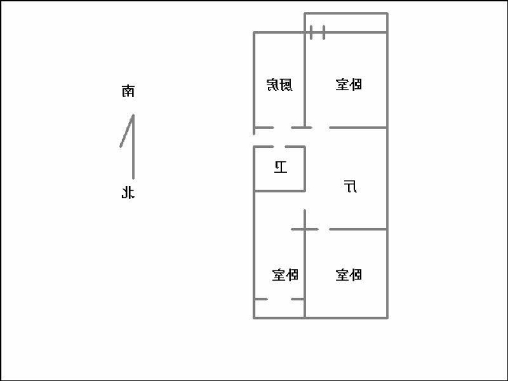 中柳林小区  3室2厅1卫   80.00万室内图