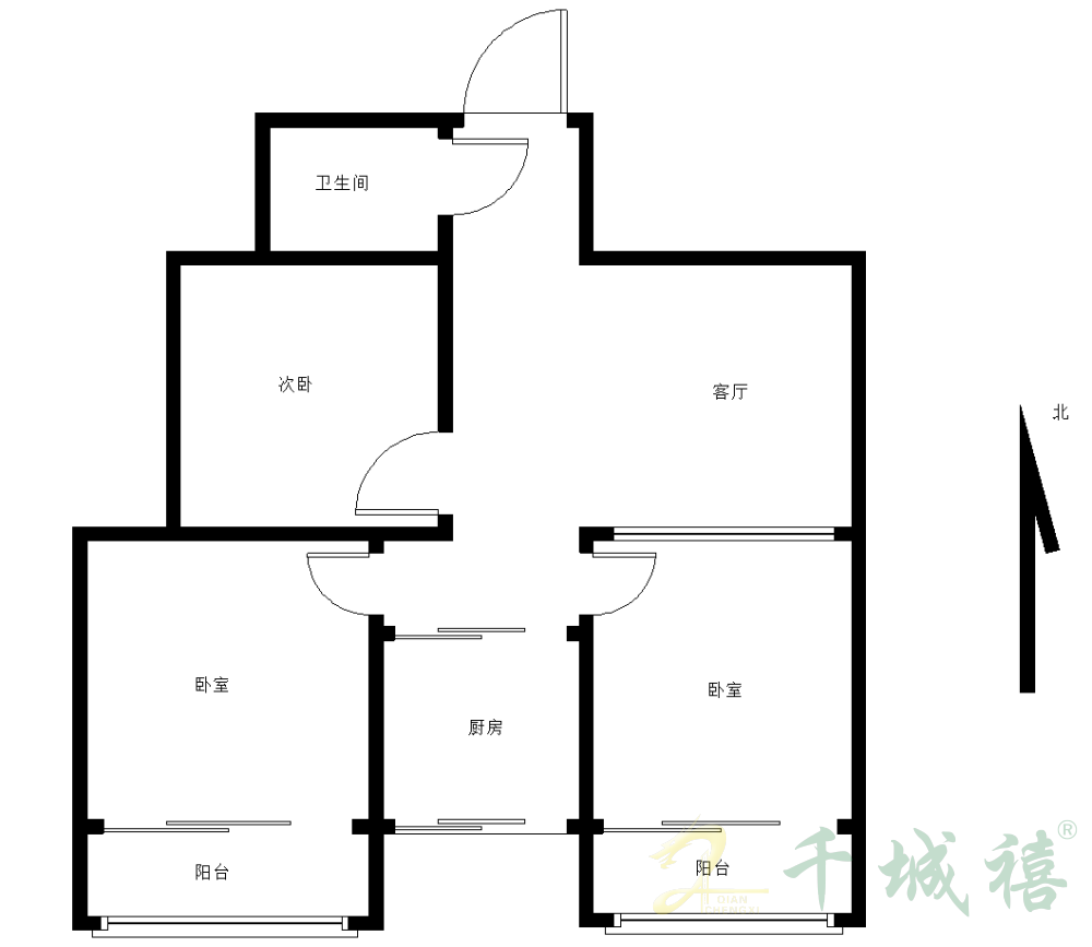 玉铁苑  3室2厅1卫   69.90万户型图