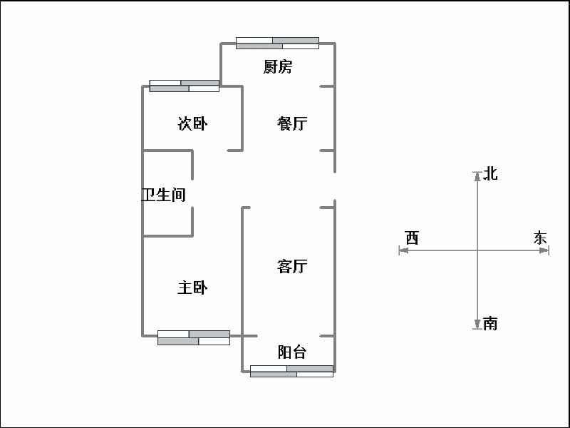 金丰一期  2室2厅1卫   81.00万户型图