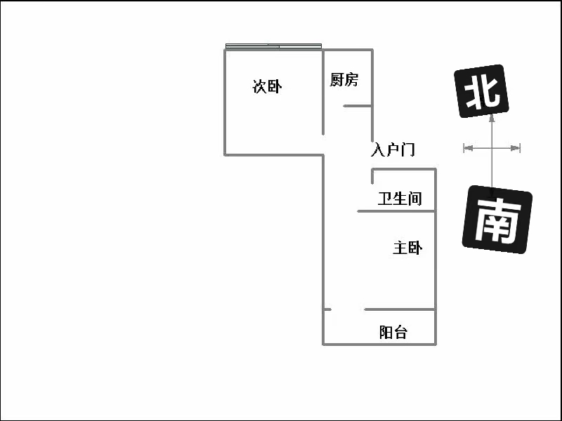 和平路444号院  2室1厅1卫   900.00元/月