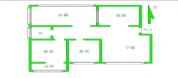 新新家园  3室2厅1卫   1500.00元/月