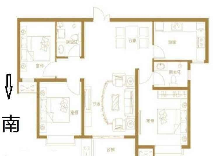 赵都新城绿和园  3室2厅2卫   110.00万