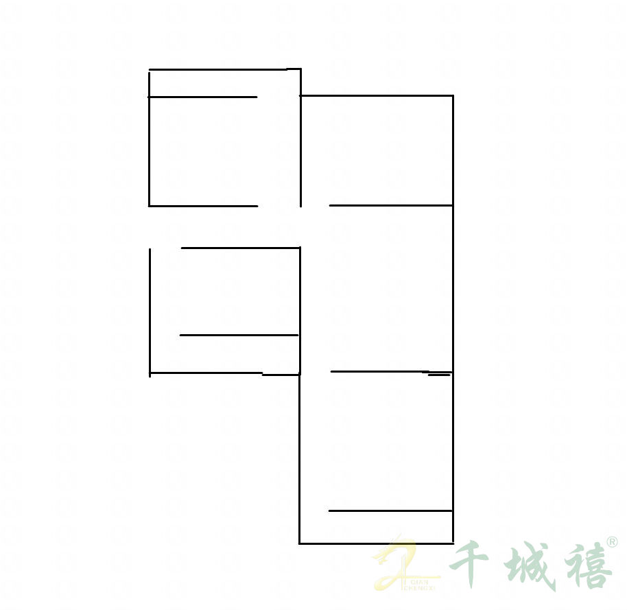 学院北路97号院  2室2厅1卫   46.00万户型图