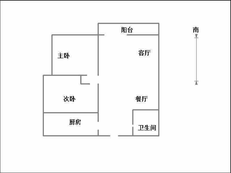 安居东城首府  2室2厅1卫   133.00万户型图