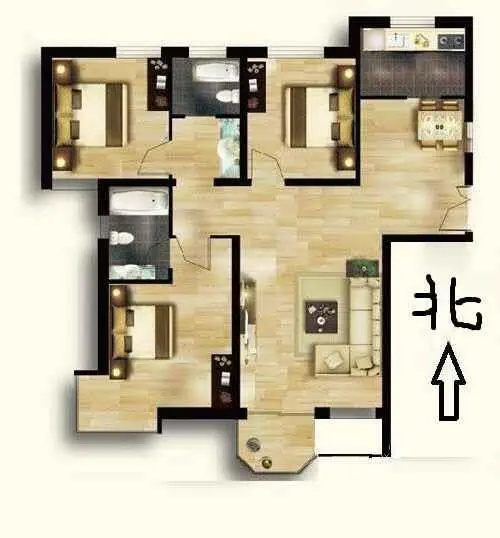 赵都新城美和园  3室2厅2卫   110.00万