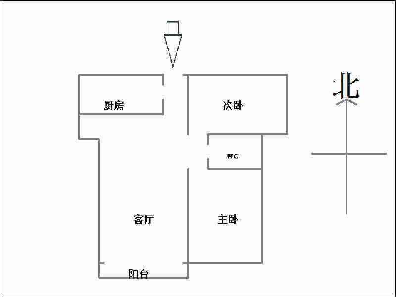 美的城  2室2厅1卫   2100.00元/月室内图