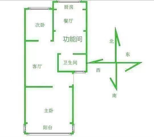 丛台区公安分局家属院  2室2厅1卫   1200.00元/月室内图