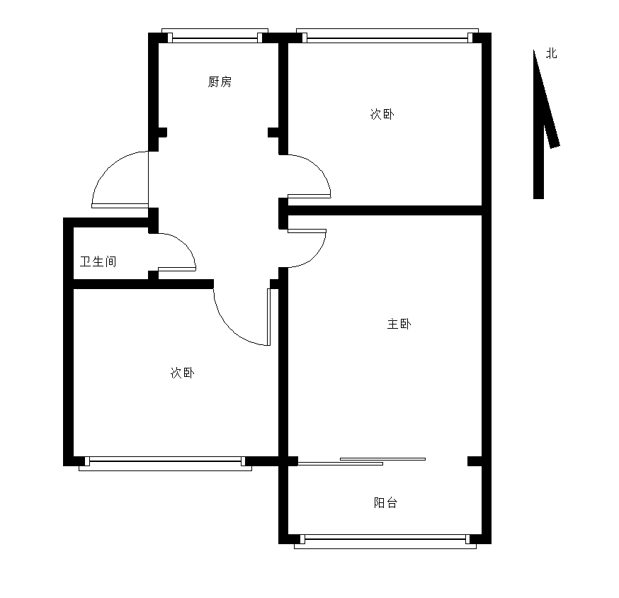 浴新南大街196号院  3室1厅1卫   30.00万