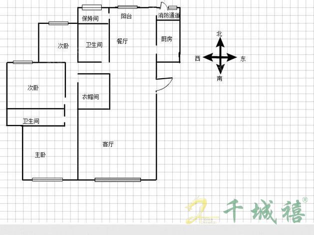 美的城  4室2厅2卫   6000.00元/月室内图1