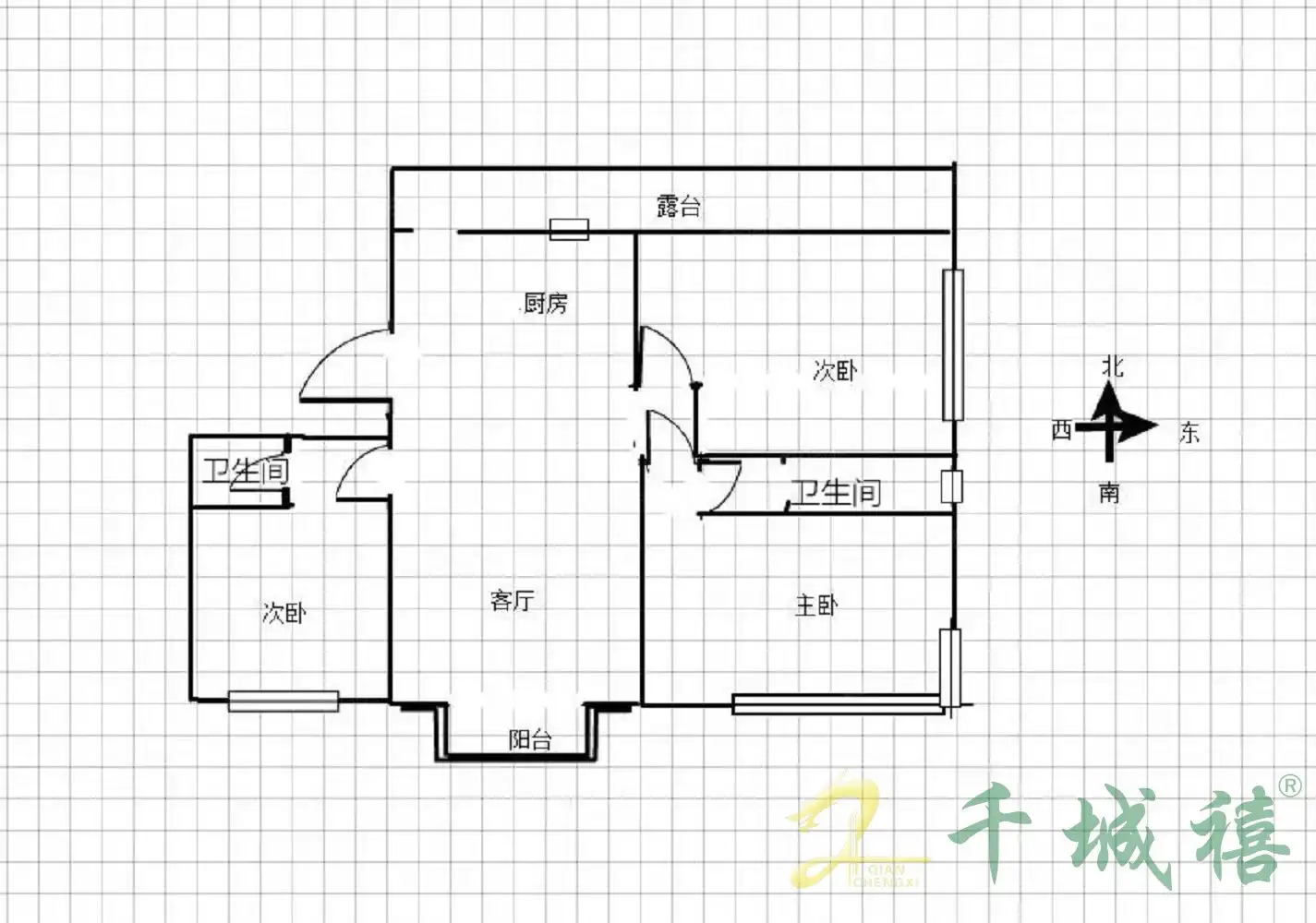 澜湾（滟堤）  3室2厅2卫   1500.00元/月室内图