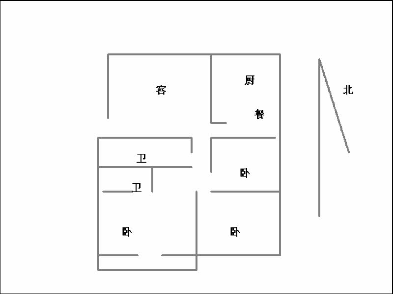 紫光苑  3室2厅1卫   85.00万室内图