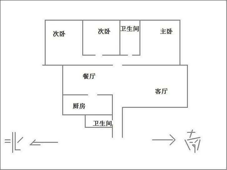 赵都新城景和园  3室2厅2卫   115.00万室内图