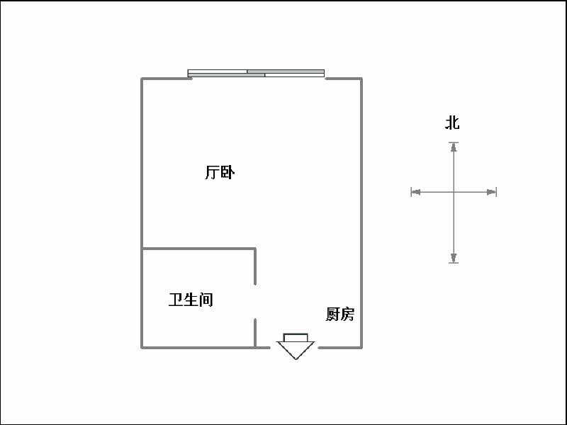 星魔方（新房）  1室1厅1卫   1400.00元/月室内图