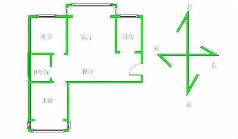 星城国际  3室2厅1卫   135.00万户型图