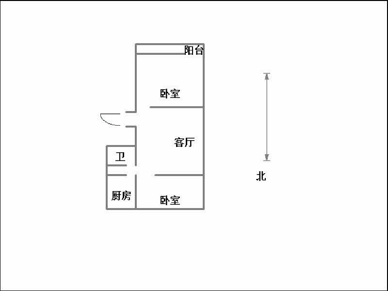 开元小区  2室1厅1卫   61.00万