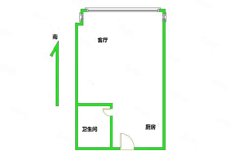 美的置业广场（美的悦然广场）  1室1厅1卫   32.00万室内图1