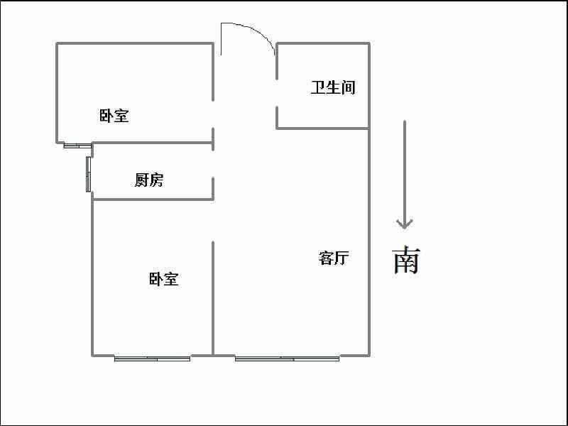 赵都新城利和园  2室2厅1卫   72.00万室内图