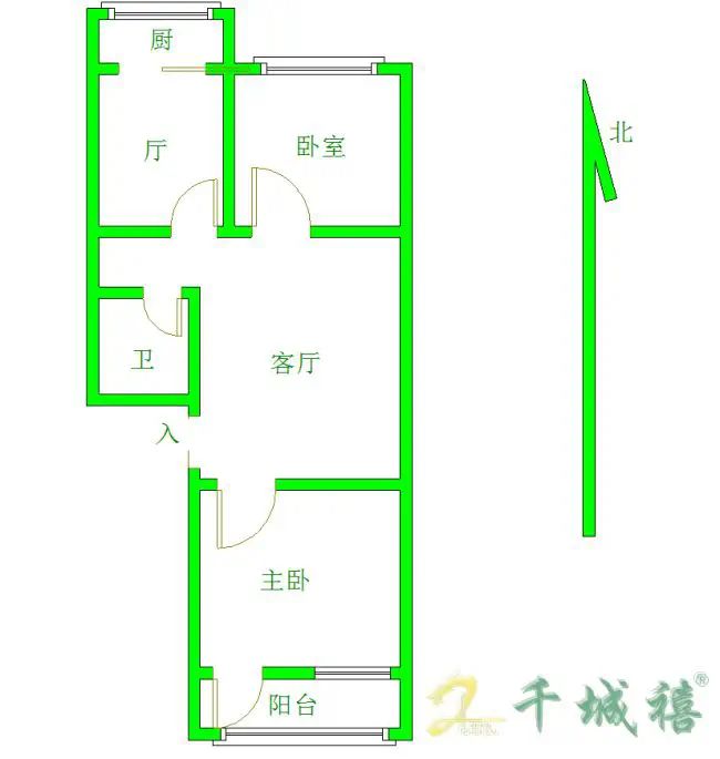 兴苑小区  2室1厅1卫   55.00万户型图