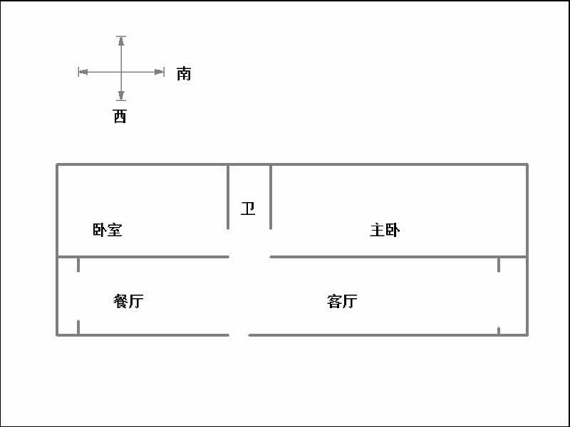 苹果怡园  2室2厅1卫   95.00万室内图