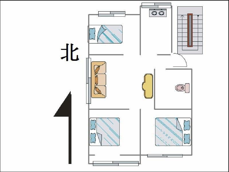 罗三生活区  3室1厅1卫   79.00万室内图