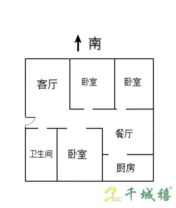 邯峰小区  3室2厅1卫   90.00万室内图