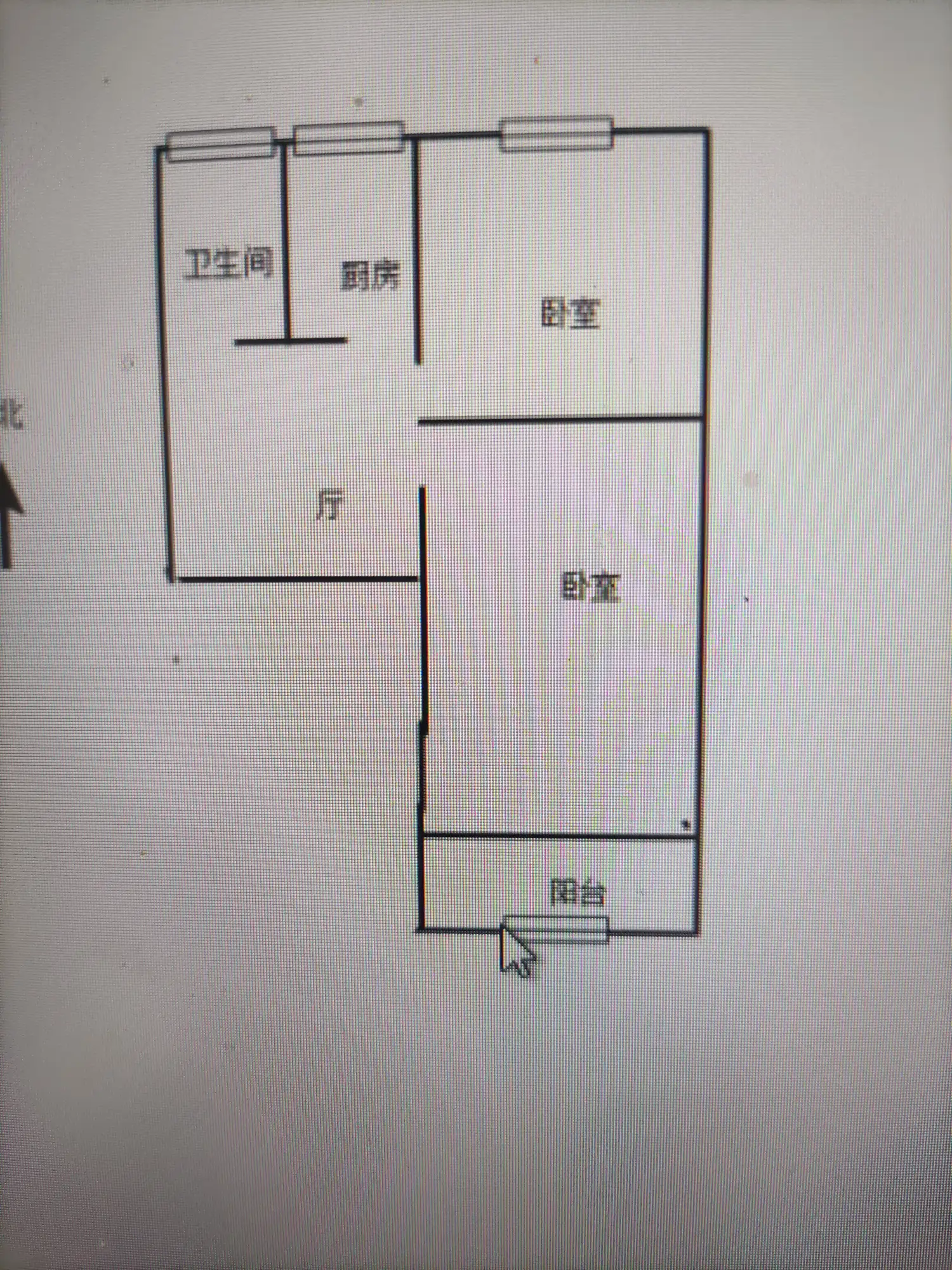 特凿处(联纺路72号)  2室1厅1卫   36.00万室内图1