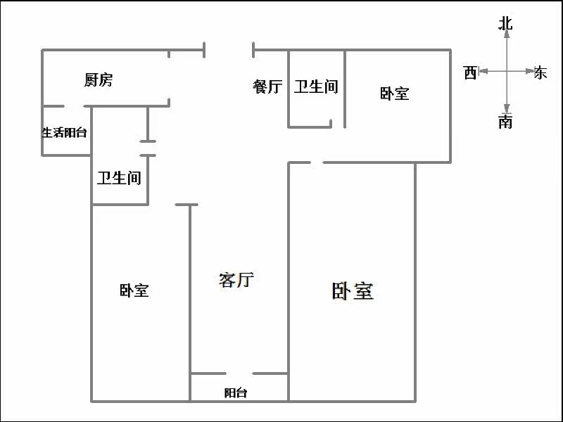 美的城  3室2厅2卫   2500.00元/月室内图