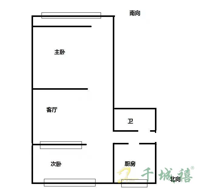 山川万里小区(农林路71号院)  2室2厅1卫   65.00万