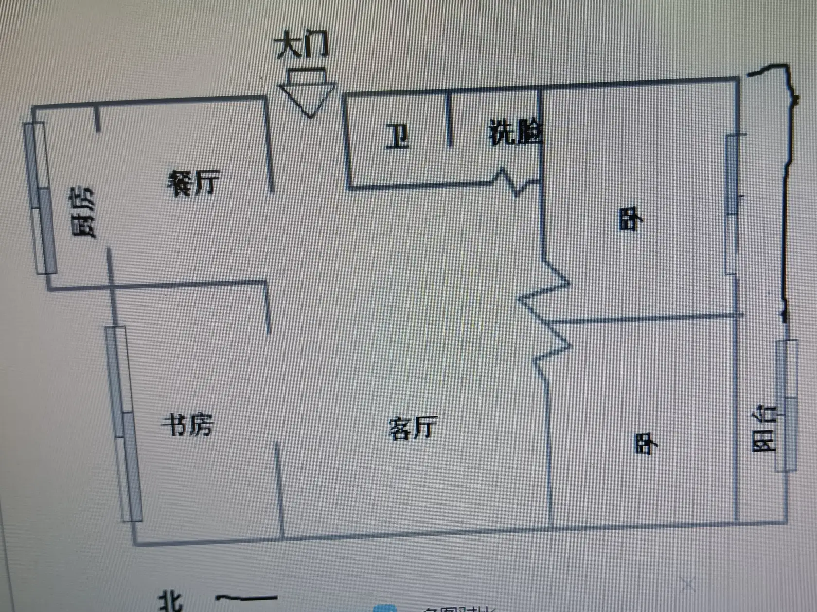 公安小区  3室1厅1卫   1000.00元/月